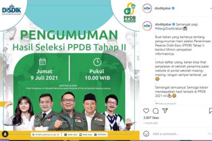 Ilustrasi Pengumuman PPDB Jabar 2022