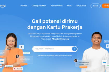 Ilustrasi website Kartu Prakerja 2023