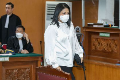 Potret Putri Candrawathi saat Sidang Vonis (Foto KOMPAS.com/KRISTIANTO PURNOMO)