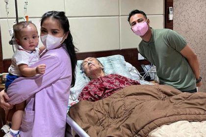 Potret Raffi Ahmad, Nagita Slavina, dan Rayanza bersama Mami Popon